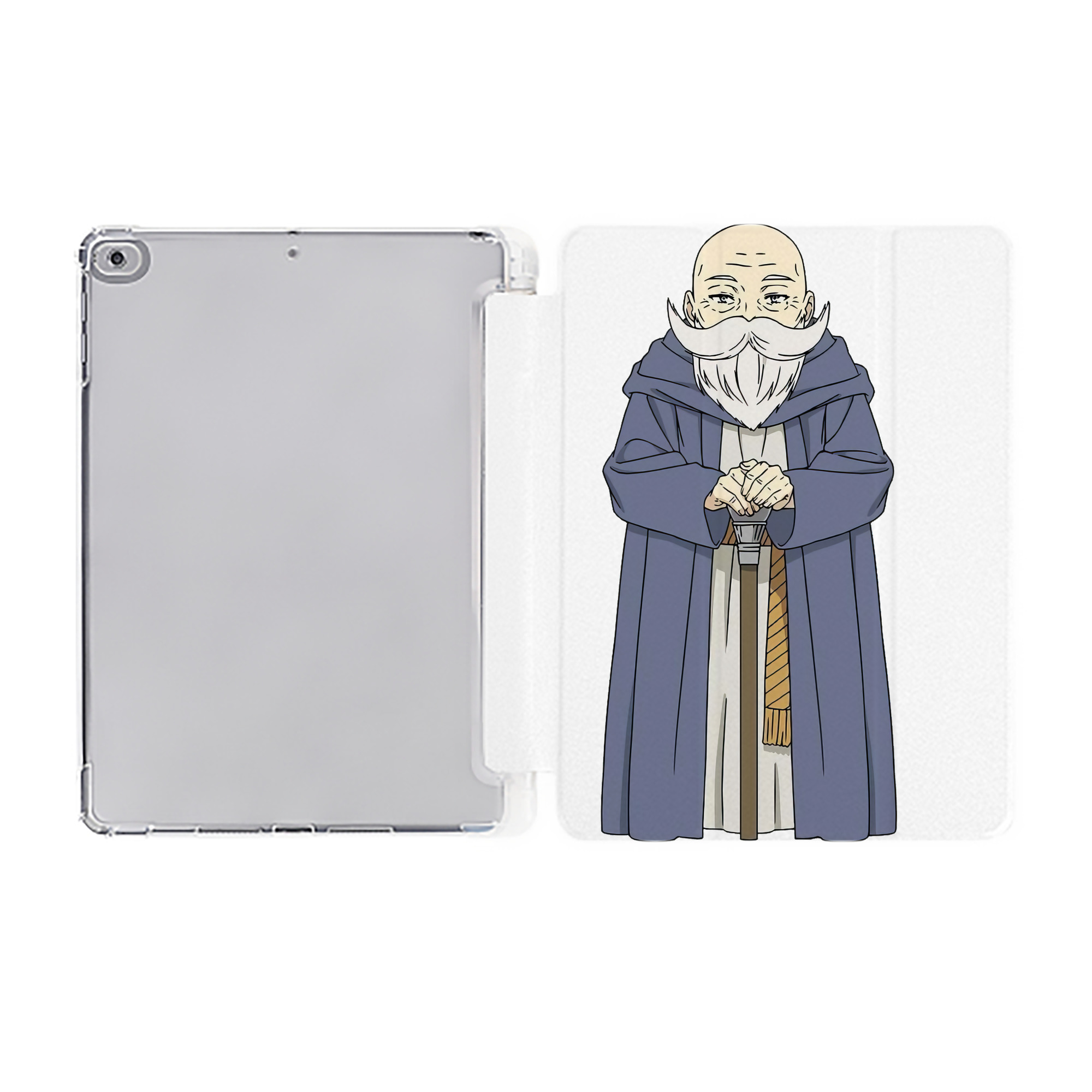 （画像用） 葬送のフリーレン Frieren IPad ケース ペン収納付き 三つ折りスタンド PUレザー×シリコン 対応機種9.5/10.5/10.9インチ